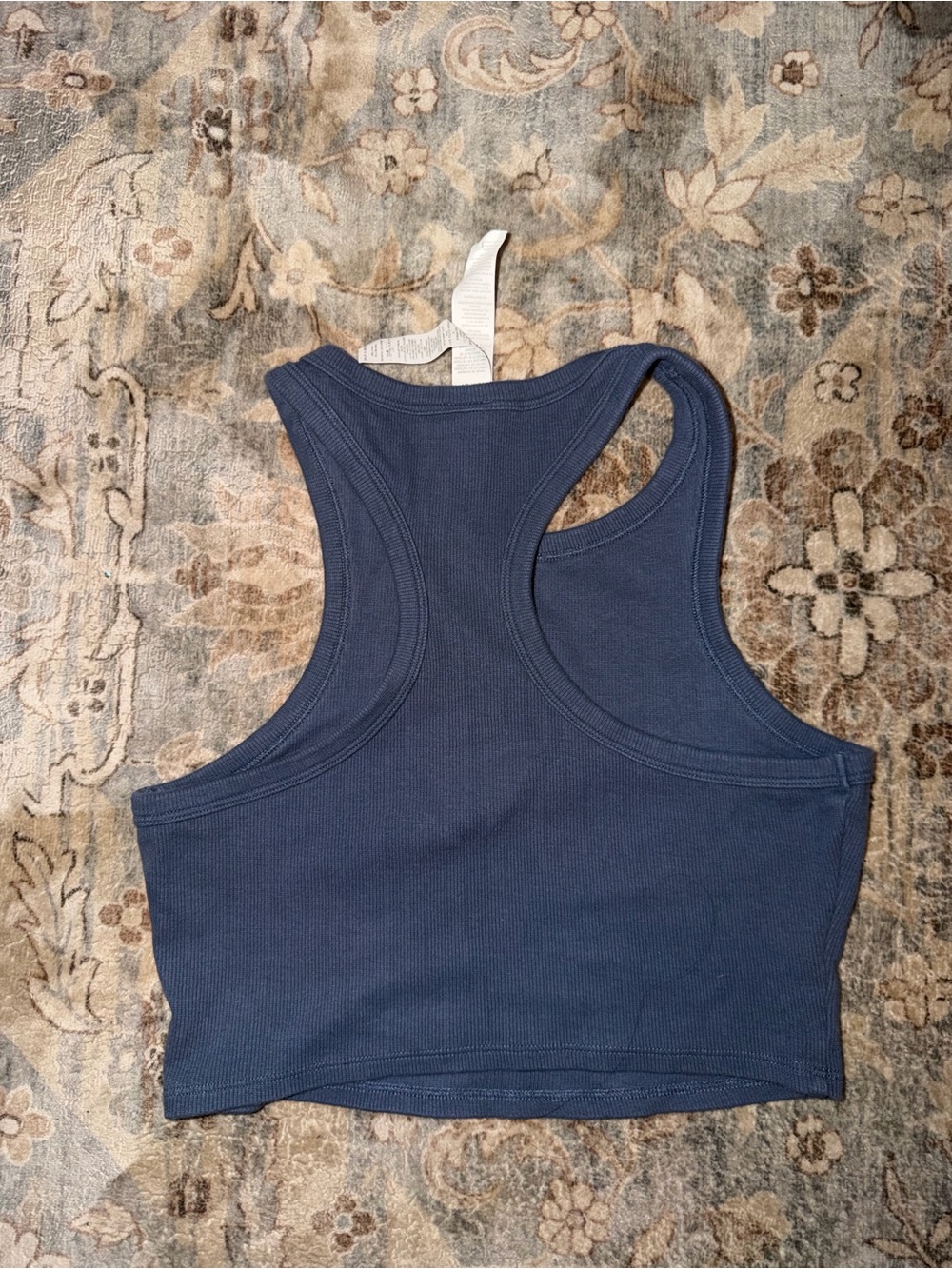 Alo Aspire Tank - Ribbed Racerback One-Piece - Bluestone - Picture 3 of 3